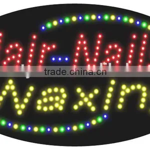 Hair Nail and Waxing LED Sign Beauty SPA Adviterising Sign for the Beauty Salon Nail Shops OEM is Welcome thumbnail-1