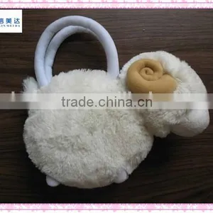 Fashion Plush White Sheep Shaped Handbag thumbnail-1