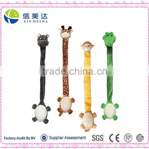 Fun Playtime Long Neck Plush Forest Animal Crinkle Sound Squeaky Dog Toy thumbnail-1