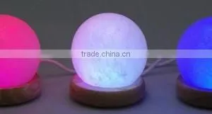 Amazing Himalayan USB Salt Lamp Ball/Sphere in Different Light Colors thumbnail-1