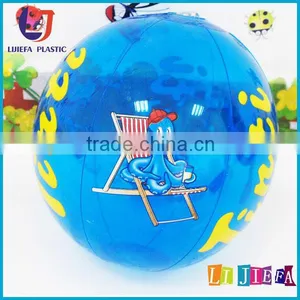 20cm Inflatable PVC Blue Beach Ball For Babys Toy Ball thumbnail-1