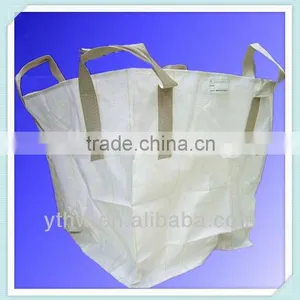 PP White Tubular Bulk/jumbo Bag With Corss Conner and Open Top thumbnail-1