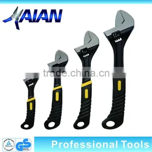 European Type Adjustable Wrench With Plastic Handle thumbnail-1