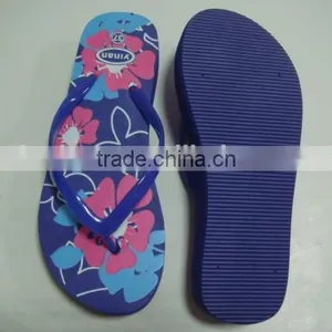 663 LOULUEN Custom EVA Ladies Flat Slippers Wedge Flip Flops For Women With Logo thumbnail-5