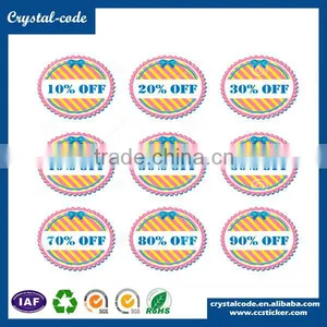 Removable Double Side Printing Self Adhesive Price Tag thumbnail-3