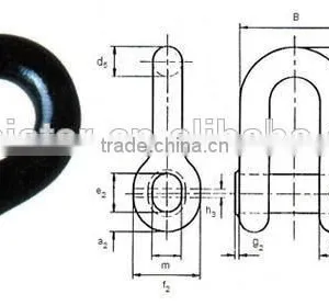 Grade U1 Black Painted Hardware D Shackle 100% Manufacturer thumbnail-2