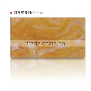 Dinning Table Translucent Faux Onyx Stone thumbnail-1