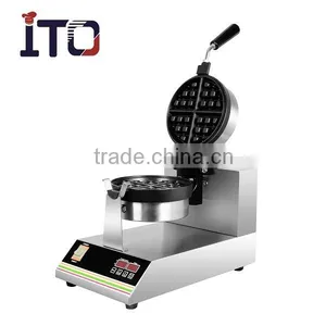 SH-WB1S Hot Sale 220V Commercial Automatic Digital Electric Custom Plate Waffle Maker for Sale thumbnail-1