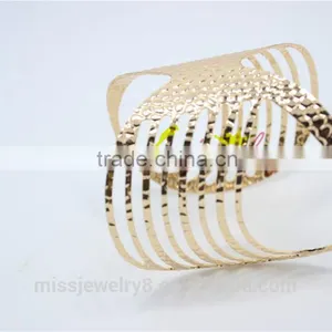Knot Shape Gold Plated With Hollow Out Cuff Bracelet Bangle Party Gift Fashion Jewelry for 2016 New Accessory thumbnail-1