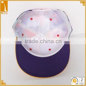 New Fashion High Quality 6 Panel Printed Custom Floral Sanpback Cap Whoesale thumbnail-6