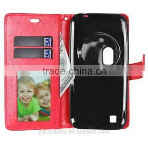 Hot Sale PU Leather Mobile Phone Flip Wallet Kickstand Case for ASUS Zenfone ZOOM ZX551ML thumbnail-2