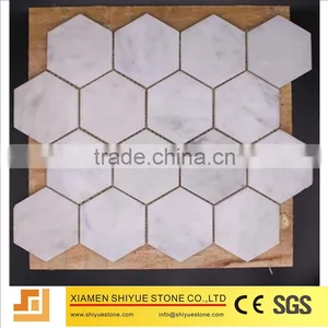 Carrara White Marble Mosaic thumbnail-1