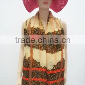 Printed Stripes Scarf,Leopard Scarf 2013,Fashion Polyester Scarf thumbnail-1