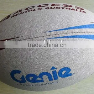 Top Quality Promotional PVC Machine Stitched Size 5 Rugby Ball thumbnail-5