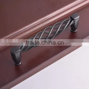 European Luxury Style Zinc Alloy Furniture Cabinet Black Handle Fancy New Design Cabinet Drawer Bronze Birdcage Pull Knob 160mm thumbnail-1
