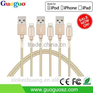 2016 New Fashinable Nylon Braided Cable Aluminum USB Charger Cable thumbnail-3