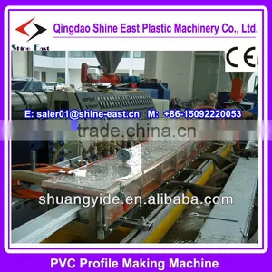 UPVC WPC Profile Production Machines / Upvc Frame Profile Production Line thumbnail-2