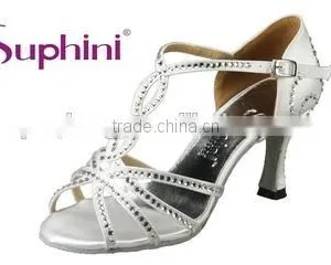 Fashionable and Professional Rhinestone/crystal Ladies Latin Dance Shoes thumbnail-2