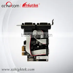 HighTek Low Profile Bracket 2-port RS-232 PCI-E Serial Card thumbnail-1