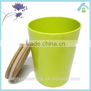 Melamine Coffe Barrel With Wooden Cover thumbnail-3
