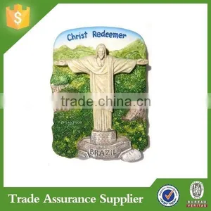 High Quality Brazil Christ Redeemer Resin 3D Fridge Magnets thumbnail-1