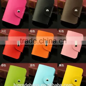 Faux Leather Card Holder Bags Leather 24 Credit Card thumbnail-3
