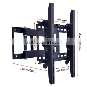 High Quality Adjustable Articulating tv Bracket Swivel Tilt Full Motion LCD LED TV Wall Mount for 26 - 55" Flat Screen thumbnail-2