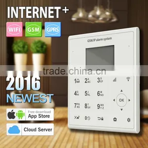 TCP IP Cloud Internet Plus SOS Wireless Alarm System, 39 Wireless Zone Smart GSM+GPRS+WIFI Intelligent Gsm Burglar Alarm System thumbnail-1