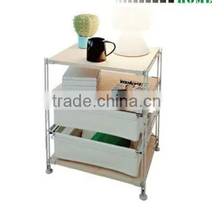 HOT! Metal and Wood Dining Side Table thumbnail-1