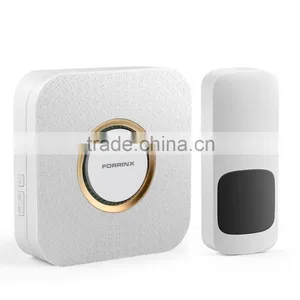 Forrinx Direct Supply 433MHZ Frequency AC 220v Wireless Doorbell With 52 Tune Songs to Select Water Proof Push Button thumbnail-2