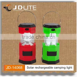 Extensible Solar Rechargeable Lanter Camping Light Price With Mobile Phone Charger thumbnail-1