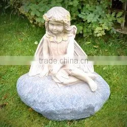 Marble Garden Decorative Angle Statues thumbnail-1