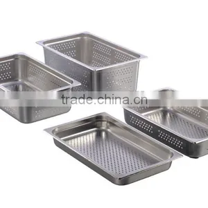 Stainless Steel 1/1 Perforated US Steam Table Pan (Hole Dia.5MM) thumbnail-1