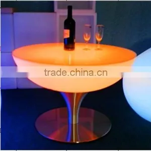 High Top Stainless Steel Base Glowing Led Party Table/household Decorative Table/Led Coffee Table thumbnail-3