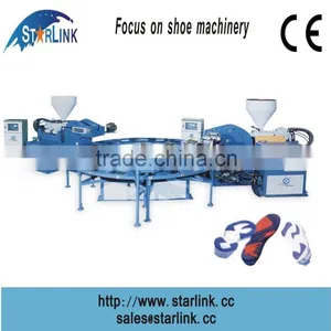 Wenzhou STARLINK Hot Sale PVC TPR Double Color Rotary Kid Shoe Sole Machine thumbnail-1