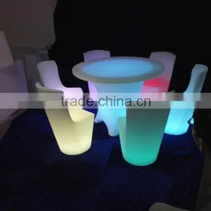 Led Dinning Table Large Diameter 1.1m With a Lots Seats Room thumbnail-5