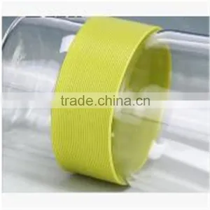 Double Wall Glass Coffee Cup With Silicone Sleeve Without Cap.360ML thumbnail-2