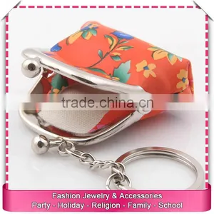 Leather Coin Purse With Keyring, Cheap Key Chain Coin Purse thumbnail-5