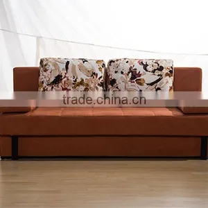 Factory Supply Modern Design Red Fabric Price of Sofa Cum Bed thumbnail-4