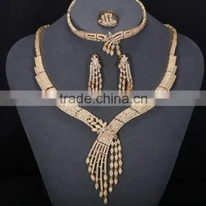 New Gold Jewellery Dubai Jewelry Set,zircon Jewelry Set Christmas Gifts thumbnail-1