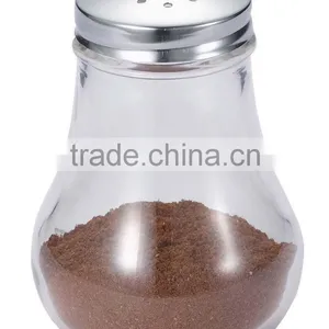 150ml Glass Sugar Shaker, Sugar Dispenser Jar With Metal Pouring Top thumbnail-1