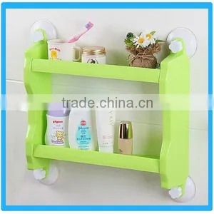 Bathroom Plastic Double-deck Storage Rack thumbnail-3