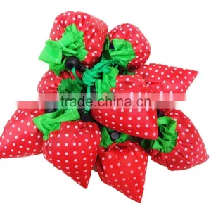 Reusable Shopping Tote Bag - Folded Into a Strawberry thumbnail-1