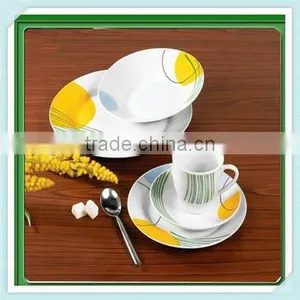Ceramic Plates With Flower Decoration, Flower Pattern Ceramic Plates, Household Dinnerware Ceramic Plate With Customized Logo thumbnail-1