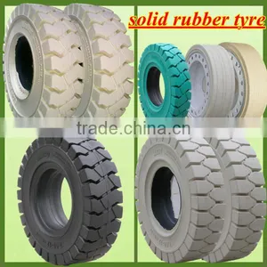 Well-reputed Industrial Tyre 28x9-15 12pr, Forklift White Solid Rubber Tires With Good Price thumbnail-1
