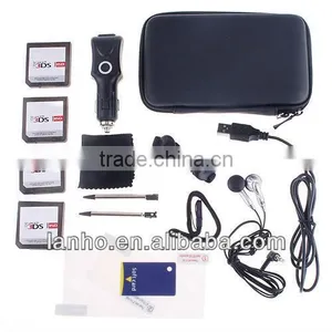 16-in-1 Accessories Full Set Case Card Headphone Pen Charger For Nintendo 3DS thumbnail-1