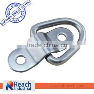1200 LBS Capacity D Ring Floor Mount Lashing Ring and Cleat Bolt-on thumbnail-1
