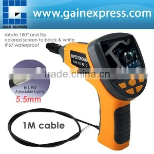 3.5" LCD Video Inspection 5.5mm Camera Handheld Industrial Endoscope 1M Cable Pipe Borescope 6 LED Snakescope thumbnail-1
