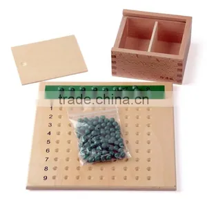 Wooden Math Toy Montessori Multiplication Bead Board thumbnail-6