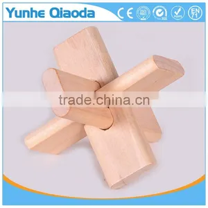 Wholesale Kids Wooden IQ Intelligent Puzzle Handheld Brain Game thumbnail-2